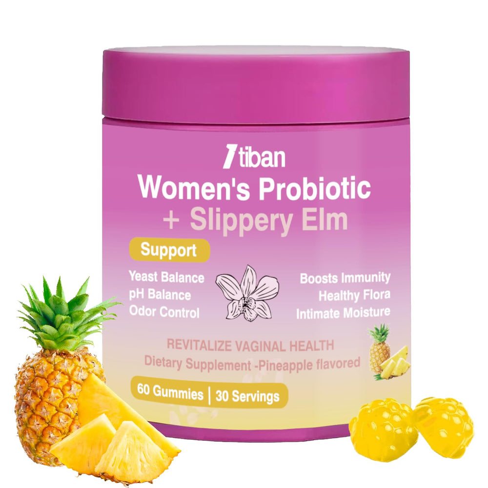 Itiban Feminine Probiotic Gummies pineapple packaging showing daily wellness support
