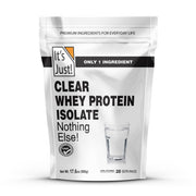 Its Just! Clear Whey Isolate bottle showing a clear protein option for post-workout nutrition