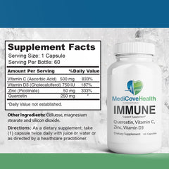Ivory Caps Immune Support zinc picolinate bottle with 50 mg for daily mineral intake