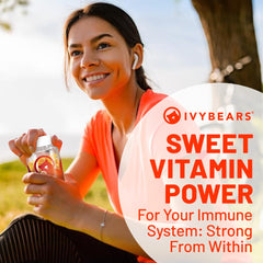 IvyBears daily-immune-boost packaging – easy routine for consistent nutrient intake.