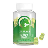 IvyBears Men's Hair Vitamin Gummies bottle front boosts daily vitality and hair support.
