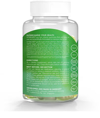IvyBears Men's Hair Vitamin Gummies packaging showcases vegan, German-made formula.
