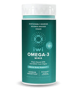 Iwi Omega-3 Mini Softgels bottle for convenient daily omega-3 intake