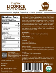 Iyasa Holistics licorice root powder jar with resealable lid for easy dosing