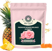 J-PRQ Feminine Balance Gummies bottle for convenient daily wellness.