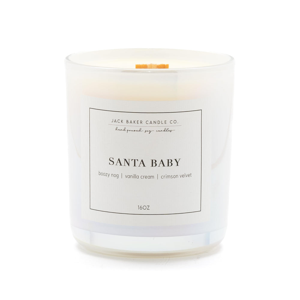 Jack Baker Candle Co Moonstone bottle shows artisanal candle quality and clean soy burn for cozy evenings.
