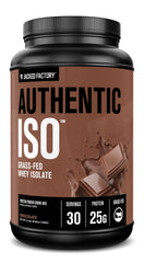 Jacked Factory Authentic ISO whey bottle front showing label and clean design for post-workout recovery
