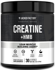 Jacked Factory Creatine HMB powder tub—pure formula for easy daily mixing.
