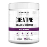 Jacked Factory Creatine for Women bottle pour supports workouts and recovery
