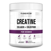 Jacked Factory Creatine for Women bottle pour supports workouts and recovery