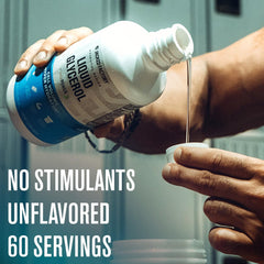 Jacked Factory Liquid Glycerol mixing scene for versatile pre-workout stacking.