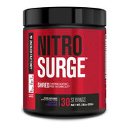 Jacked Factory Nitrosurge Shred bottle with grape limeade flavor boosts pre workout energy