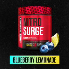 Nitrosurge Shred poured glass with powder swirling for clean energy
