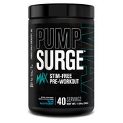 Jacked Factory Pumpsurge Max bottle pour showing no-stim pre-workout convenience