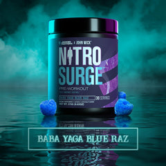 Jacked Factory X John Wick Nitrosurge Wick glass with Blue Raz flavor