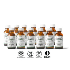 Jackson's 12-cell salt kit bottles on a shelf for easy home use.