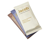 Jacob Bar variety pack on front packaging highlights clean ingredients for on-the-go snacking