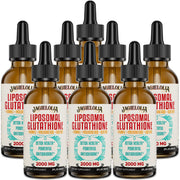 Jagielolia liposomal glutathione liquid bottle close-up showing high-potency antioxidant formula for daily support
