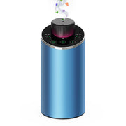JAHUYU waterless diffuser blue front view for portable home aromatherapy use
