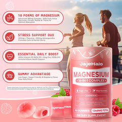 Travel-friendly Jajehalo magnesium gummies packaging designed for busy professionals.