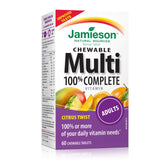 Jamieson 100% Complete Multivitamin bottle with Citrus Twist for daily wellness.
