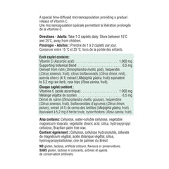 Jamieson Vitamin C 1,000 mg timed-release caplets supporting immune function.