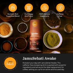 JAMUSEHATI Awake close-up with turmeric and ginger aroma