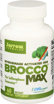 Jarrow Formulas Brocco Max bottle with capsules for daily support.