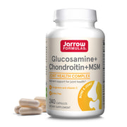 Jarrow Formulas glucosamine-chondroitin-msm capsules bottle front for joint support.