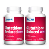 Jarrow Formulas Glutathione Reduced bottle front for daily use.