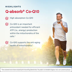 Pack shot of Jarrow Formulas Q-Absorb Co-Q10 softgels highlighting 2-pack value
