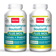 Jarrow Formulas Saccharomyces Boulardii + MOS capsules in bottle front for gut balance
