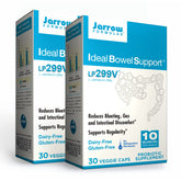 Jarrow Ideal Bowel Support bottle front view with capsules for gut comfort