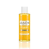 JASON Vitamin E 5000 IU oil bottles trio packaging for gentle hydration.