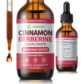 Javeriah Berberine Drops bottle showing the vegan blend for daily digestive balance.