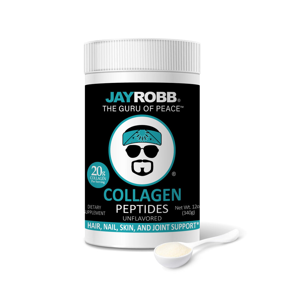 Jay Robb Collagen Peptides unflavored canister ready for everyday use, neutral and versatile