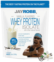 JAYROBB proteína de suero vainilla en tarro 5 lb, ideal para ganar músculo