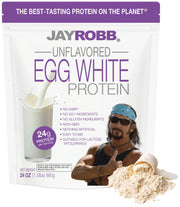 Jay Robb unflavored egg white protein bag for on-the-go meals.