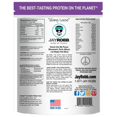 Scoop image showing precise measurement for Jay Robb whey isolate servings