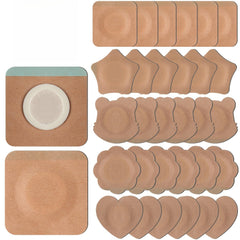 JayruiMice disposable castor oil patches closeup showing mess-free hygiene.