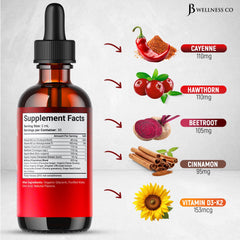 JB Wellness Co Hawthorn berry turmeric extract bottle close-up for everyday vitality
