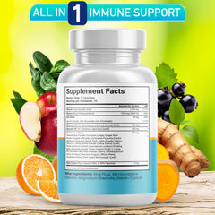 JB Wellness Co quercetin zinc capsules closeup highlighting easy daily dosing.