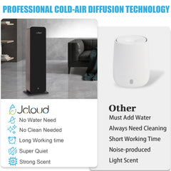 JCLOUD luxury black floor-standing diffuser enhances modern interiors