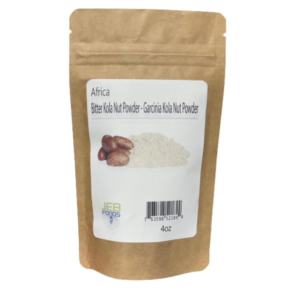 JEB FOODS Garcinia Kola powder packaging, premium quality for culinary seasoning.