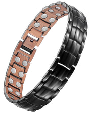 Jecanori 2X Strength Copper Bracelet closeup with dual magnets for daily energy flow