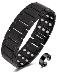 Jecanori 3X strength copper magnetic bracelet close-up showing durable magnetism for daily wear