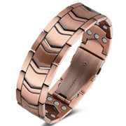 Jecanori 3X Strength copper magnetic bracelet with three magnets for daily wear.