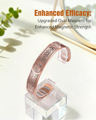 Jecanori adjustable cuff with easy-press sizing for a secure fit