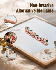 Jecanori adjustable length copper bracelet with secure fold-over clasp