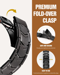 Jecanori magnetic bracelet close-up shows 3x magnets per link for consistent daily support.